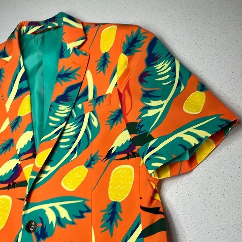Shinesty - The Cruise Ship Casanova - Vibrant Tropical Hawaiian Summer Suit Size